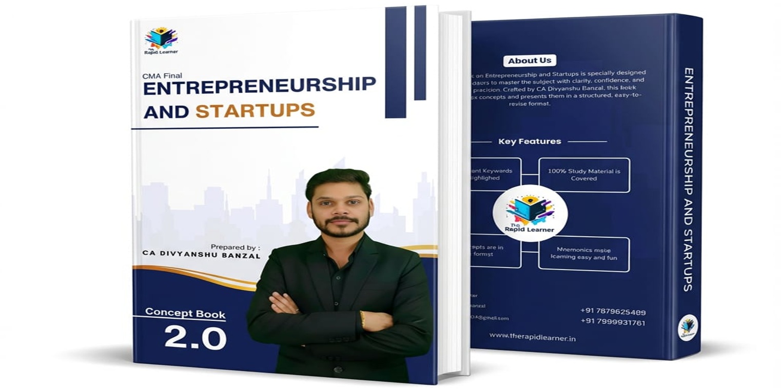 CMA FINAL ENTREPRENEURSHIP & STARTUP CONCEPT BOOK (HARD COPY)