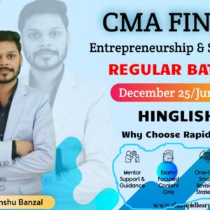 CMA FINAL ENTREPRENEURSHIP & STARTUP REGULAR BATCH (HINDI)